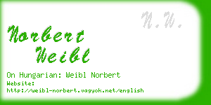 norbert weibl business card
